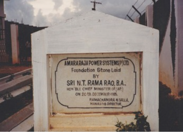Foundation stone laid for Amara Raja Power Systems Ltd.